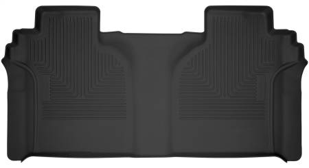 Husky Liners - Husky Liners 2019 Chevy Silverado 1500 CC X-Act Contour Black 2nd Seat Floor Liners (Full Coverage)