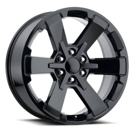 Factory Reproductions Wheels - FR Series 45 Replica 6 Star Wheel 22X9 6X5.5 ET24 78.1CB Gloss Black