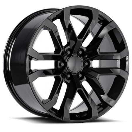 Factory Reproductions Wheels - FR Series 95 Replica Denali Wheel 22x9 6X5.5 ET24 78.1CB Gloss Black