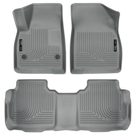 Husky Liners - Husky Liners Weatherbeater 2017 Cadillac XT5 / 2017 GMC Acadia Front & 2nd Seat Floor Liners - Grey