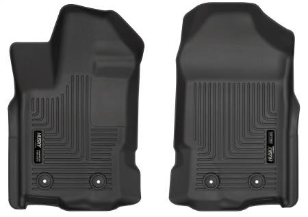 Husky Liners - Husky Liners 2019 Ford Ranger SuperCrew Cab & SuperCab WeatherBeater Black Floor Liners