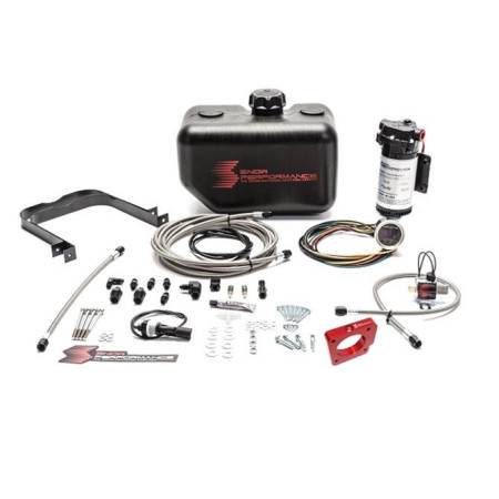Snow Performance - Snow Performance Stage 2 Boost Cooler 2005-2014 Subaru WRX STI 2.5L Water-Methanol Injection Kit (Stainless Steel Braided Line, 4AN Fittings)