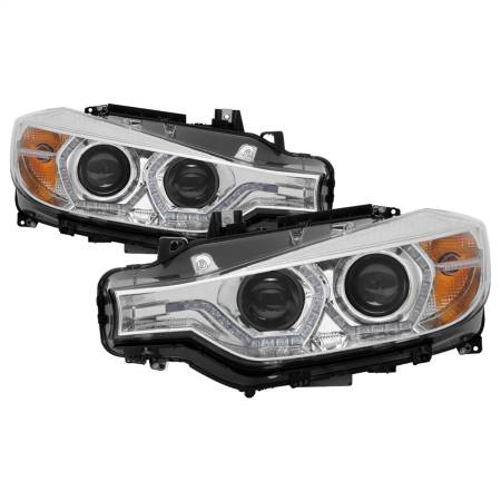 Spyder Auto - Spyder BMW F30 3 Series 2012 - 2014 4DR Projector Headlights - LED DRL - Chrome
