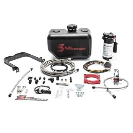 Snow Performance - Snow Performance Stage 2 Boost Cooler 2011-2017 Ford Mustang GT 5.0L Forced Induction Water-Methanol Injection Kit (Stainless Steel Braided Line, 4AN Fittings)