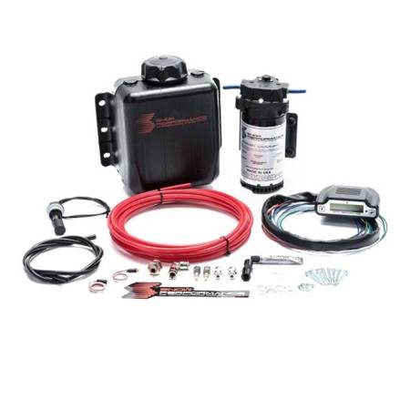 Snow Performance - Snow Performance Stage 3 Boost Cooler Direct Injected 2D MAP Progressive Water-Methanol Injection Kit (Red High Temp Nylon, Quick-Connect Fittings)