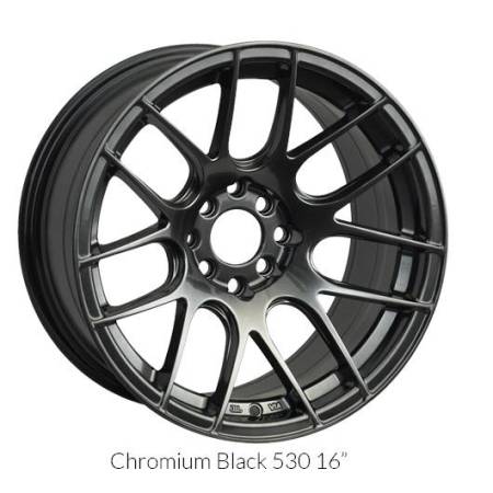 XXR Wheels - XXR Wheel Rim 530 15X8.25 4x100/4x114.3 ET0 73.1CB Chromium Black