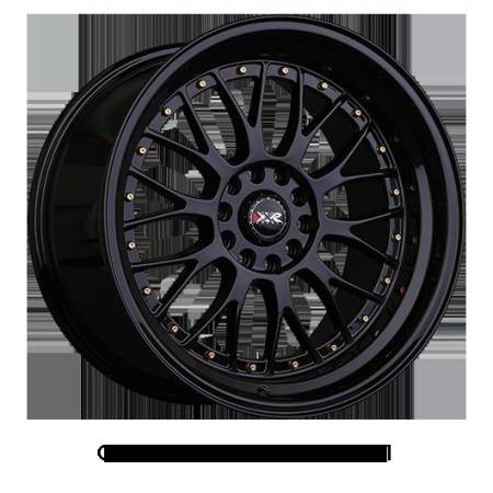 XXR Wheels - XXR Wheels Rim 521 18x8.5 5x114.3/5x120 ET25 73.1CB Black / Gold Rivets