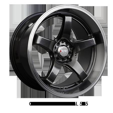XXR Wheels - XXR Wheel Rim 555 18x10 5x100/5x114.3 ET25 73.1CB Chromium Black / ML