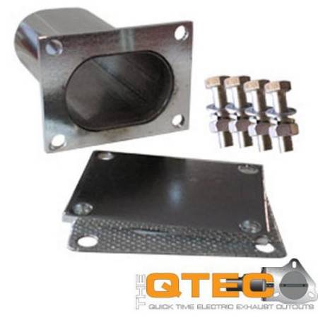 QTP (Quick Time Performance) - QTP 3in Weld-On QTEC Low Profile Conncetion Oval Tube Kit