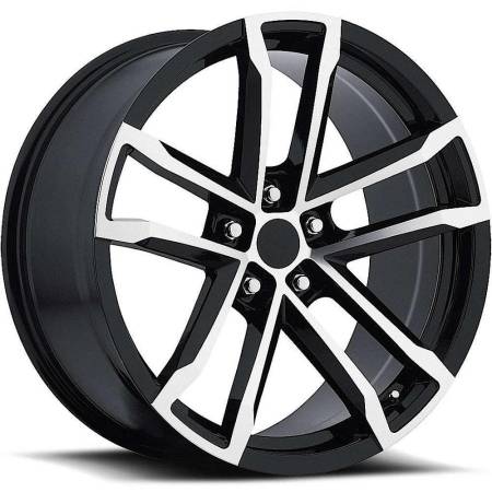 Factory Reproductions Wheels - FR Series 41 Replica Camaro Wheel 18X8 5X120 ET27 66.9CB Gloss Black Machine Face