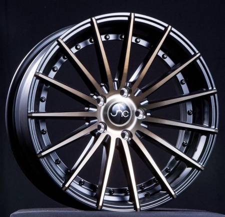 JNC Wheels - JNC Wheels Rim JNC042 Matte Black Machined Bronze Face 18x9.5 5x114.3 ET35