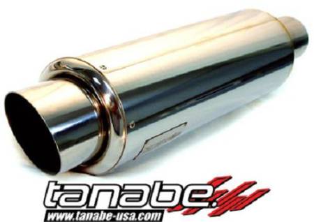 TANABE & REVEL RACING PRODUCTS - Tanabe Tuner Medalion Universal Muffler Racing 140mm 100mm Tip