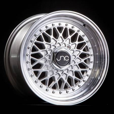 JNC Wheels - JNC Wheels Rim JNC004 Silver Machined Lip 15x8 4x100/4x114.3 ET20