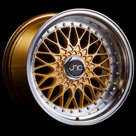 JNC Wheels - JNC Wheels Rim JNC004 Gold Machined Lip 17x10 4x100/4x114.3 ET25