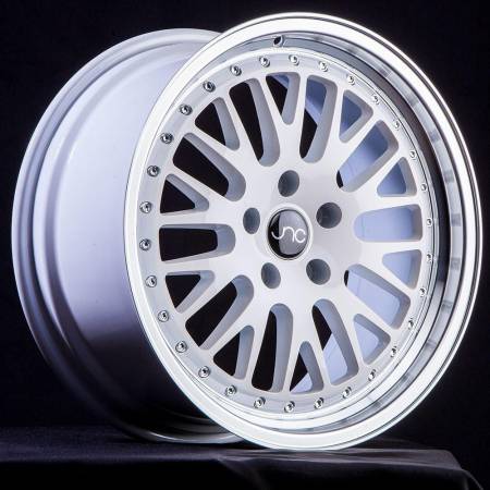 JNC Wheels - JNC Wheels Rim JNC001 White Machined Lip 17x8 4x100/4x114.3 ET25