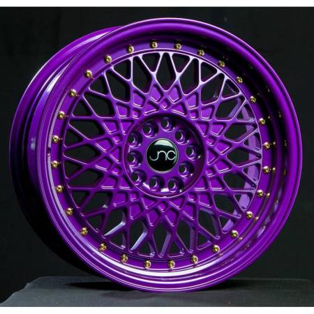 JNC Wheels - JNC Wheels Rim JNC031 Candy Purple Gold Rivets 16x8 4x100/4x114.3 ET20