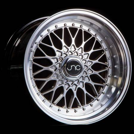JNC Wheels - JNC Wheels Rim JNC004 Hyper Black Machined Lip 17x8.5 5x112/5x120 ET15
