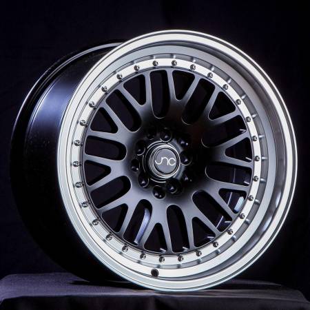 JNC Wheels - JNC Wheels Rim JNC001 Gloss Black Machine Lip 17x8 4x100/4x114.3 ET25