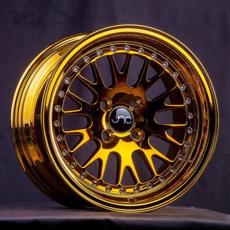 JNC Wheels - JNC Wheels Rim JNC001 Gold Chrome 15x8 4x100 ET25