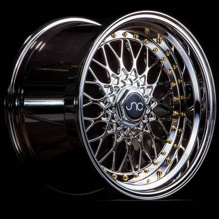 JNC Wheels - JNC Wheels Rim JNC004 Platinum Gold Rivets 17x8.5 4x100/4x114.3 ET15