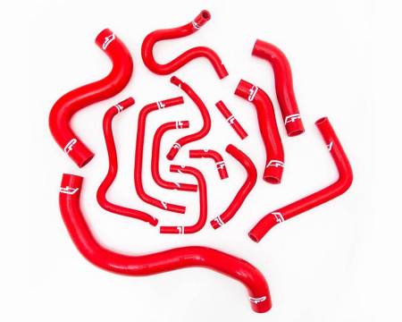 Agency Power - Agency Power 14pc Red Silicone Radiator Hose Kit Nissan GT-R R35 09-18