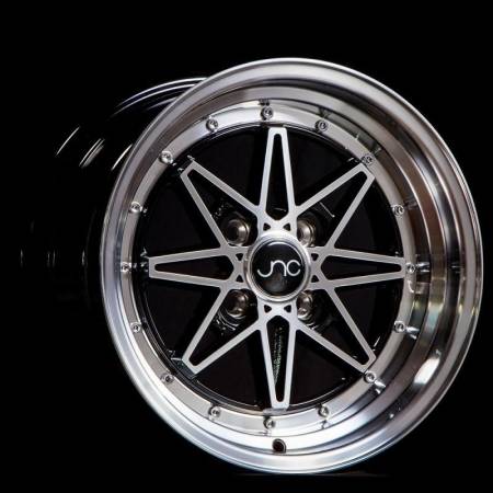 JNC Wheels - JNC Wheels Rim JNC002 Black Machined Face 15x8 4x100 ET25