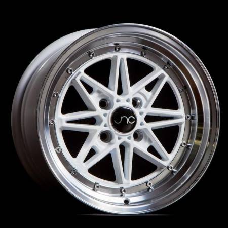 JNC Wheels - JNC Wheels Rim JNC002 White Machined Lip 15x8 4x100 ET25