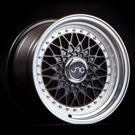JNC Wheels - JNC Wheels Rim JNC004 Matte Black Machined Lip 16x8 4x100/4x114.3 ET25