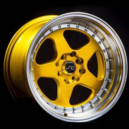 JNC Wheels - JNC Wheels Rim JNC010 Gold Machined Lip 17x9 5x100 ET25