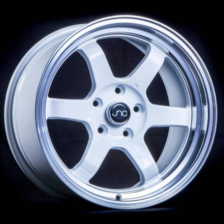 JNC Wheels - JNC Wheels Rim JNC013 White Machined Lip 15x8 4x100 ET20