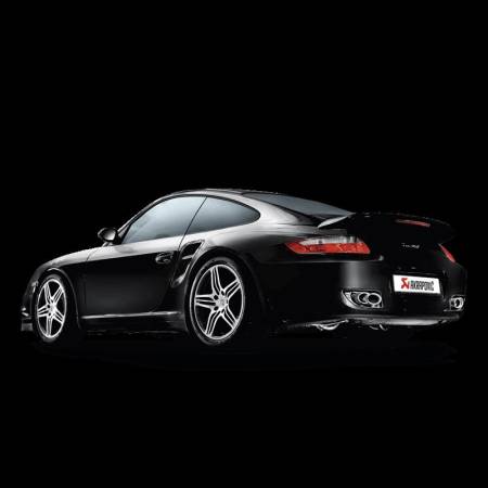 Akrapovic - Akrapovic 06-09 Porsche 911 Turbo Slip-On Line (Titanium) w/ Titanium Tips
