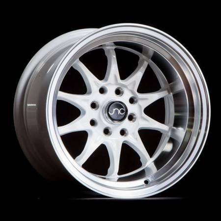 JNC Wheels - JNC Wheels Rim JNC003 White Machined Lip 15x8 4x100/4x114.3 ET0