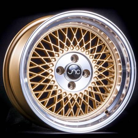 JNC Wheels - JNC Wheels Rim JNC031 Gold Machined Lip 15x8 4x100 ET25