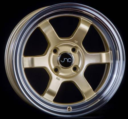 JNC Wheels - JNC Wheels Rim JNC013 GOLD Machined Lip 15x8 4x100 ET20