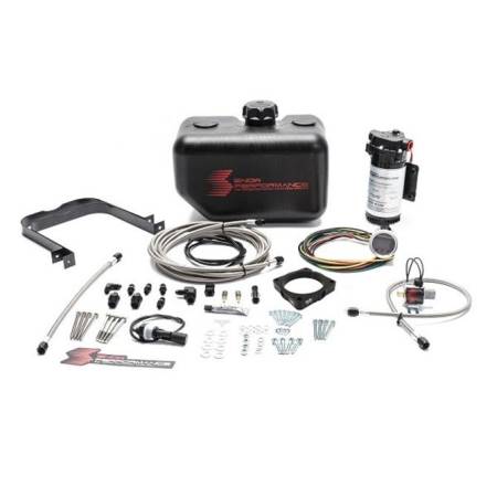Snow Performance - Snow Performance Stage 2 Boost Cooler 2008+ Dodge Challenger/Charger RT 5.7 / 6.1 / 6.4 Forced Induction Water-Methanol Injection Kit (Stainless Steel Braided Line, 4AN Fittings)