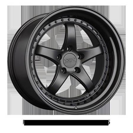 XXR Wheels - XXR Wheels Rim 565 18x9.5 5x114.3 ET38 73.1CB Flat Black / Gloss Black Lip