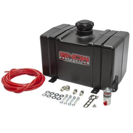Snow Performance - Snow Performance 2.5 Gal. Water-Methanol Tank Upgrade Quick-Connect Fittings (w/brackets, solenoid, hose &amp; all necessary fittings) (13Lx9.5Hx7.5w)