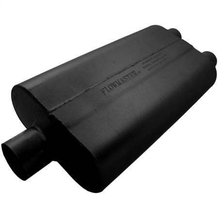 Flowmaster - Flowmaster Universal 50 Delta Flow Muffler - 2.50 Ctr In / 2.00 Dual Out