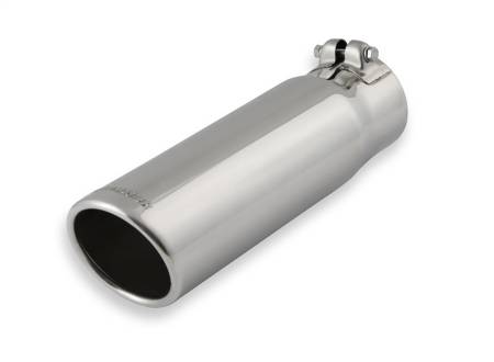 Flowmaster - Flowmaster Exhaust Tip - 3.50 In. Rolled Angle Polished Ss Fits 3.00 In. Tubing (Clamp On)