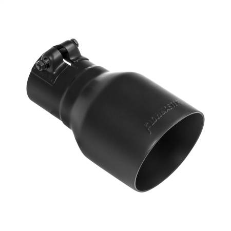 Flowmaster - Flowmaster Exhaust Tip - 4.00in Angle Cut Black SS Fits 2.50in Tubing (Clamp On)