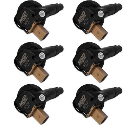 MSD Ignition - MSD Coil,BLACK, Ford Eco-Boost 3.5L V6, 6-Pk