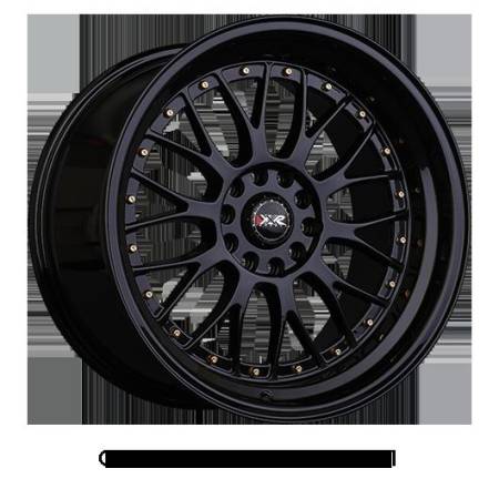 XXR Wheels - XXR Wheels Rim 521 20x8.5 5x114.3/5x120 ET32 73.1CB Black / Gold Rivets