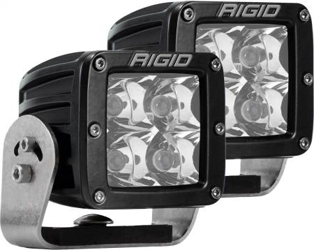 Rigid Industries - RIGID D-Series PRO LED Light, Spot Optic, Heavy Duty, Black Housing, Pair