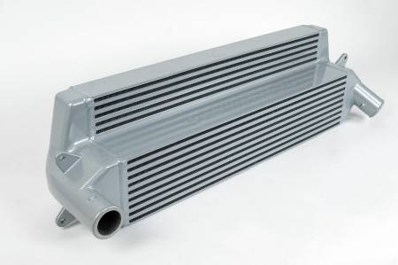 CSF Radiators - CSF 19-20 Hyundai Veloster N / 17-20 Hyundai i30 N MT Stepped Core Intercooler - Silver