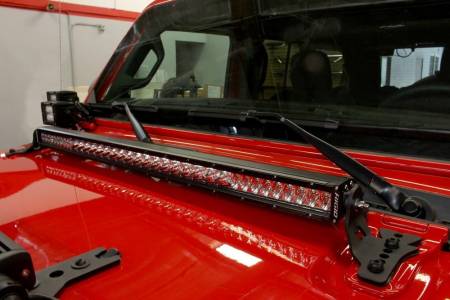 Go Rhino - Go Rhino 18-20 Jeep Wrangler JL/JLU/Gladiator JT Light Mount - 30in Single Row