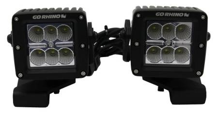 Go Rhino - Go Rhino 18-20 Jeep Wrangler JL/JLU/Gladiator JT Light Mount - 3in Cube