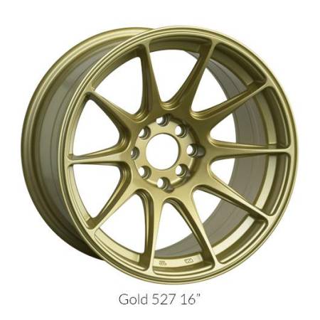 XXR Wheels - XXR Wheel Rim 527 16X8.25 4x100/4x114.3 ET0 73.1CB Gold