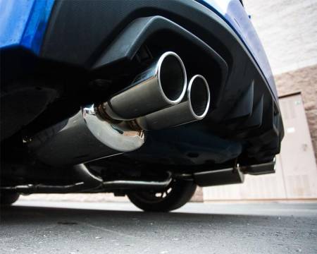 Agency Power - Agency Power Catback Exhaust System Polished Quad Tips Subaru WRX STI Sedan 11-18