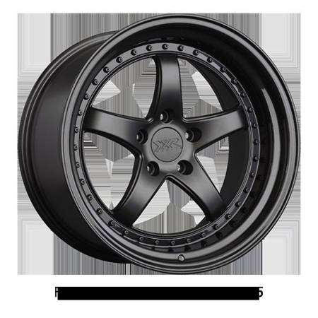 XXR Wheels - XXR Wheels Rim 565 20x9 5x114.3 ET35 73.1CB Flat Black / Gloss Black Lip