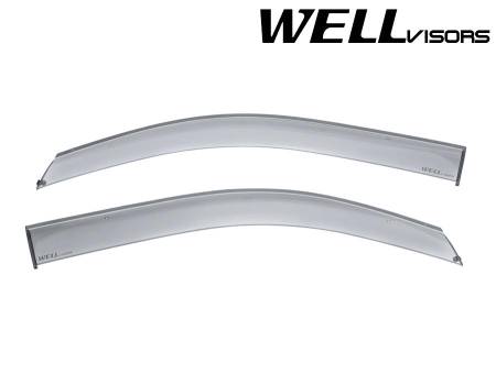 WellVisors - WellVisors Side Window Deflectors Chevrolet Silverado Extended Cab 14-18 Premium Series (Front only)